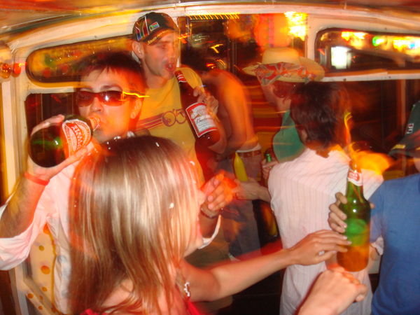 The stag party bus