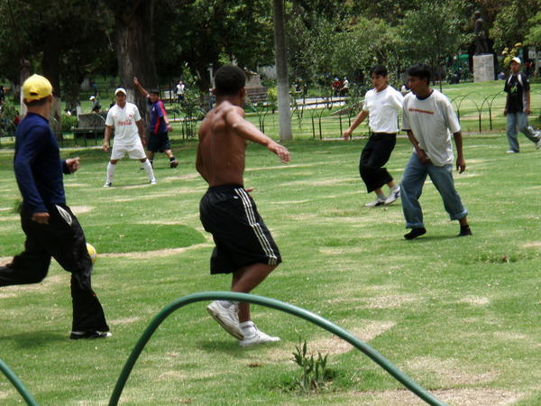 Soccer Game in the Park