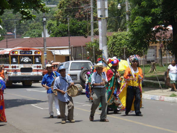 Parade in Nahuizalco