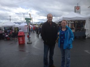 Ginny and Will at the Farmer's Market