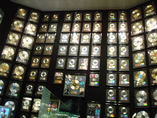 Just a few of Elvis's gold records