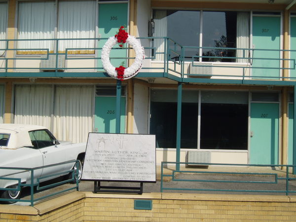The spot where martin Luther King died