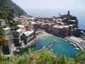 The village of Vernazza - from the trail