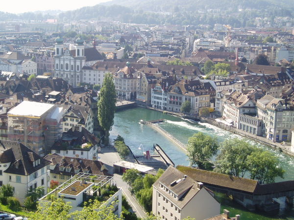 Lucerne - view from the old city wall