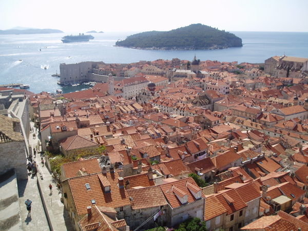 Dubrovnik old town and wall