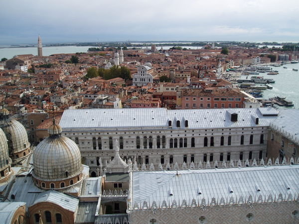 View over Venice from the Belltower of St Mark's Cathedral