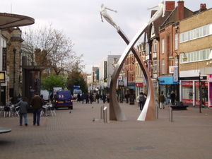 Northampton - The pedestrianised shopping strip