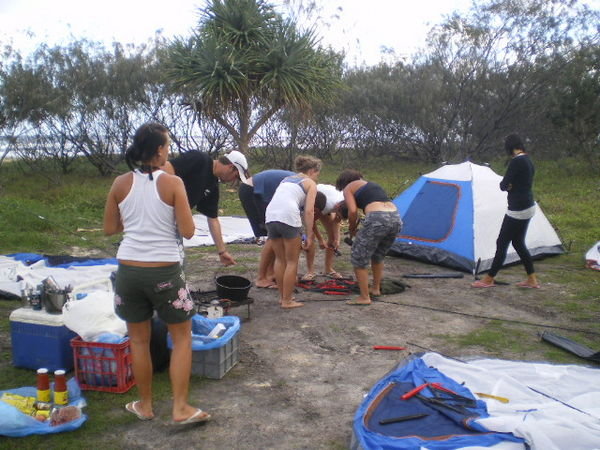 Fraser Island - das Zeltlager