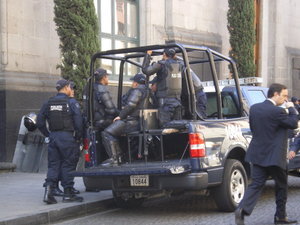 Polizei in Mexiko Stadt