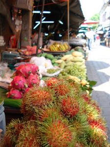 Hairy market fruits