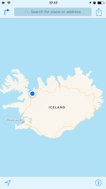 Our progress from Reykjavik - Day 1