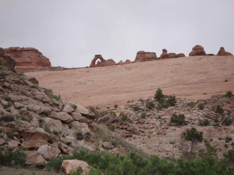 Delicate Arch in the distance