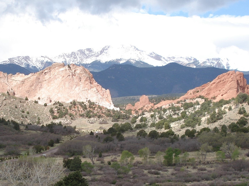 Garden of the Gods and Pike Peak