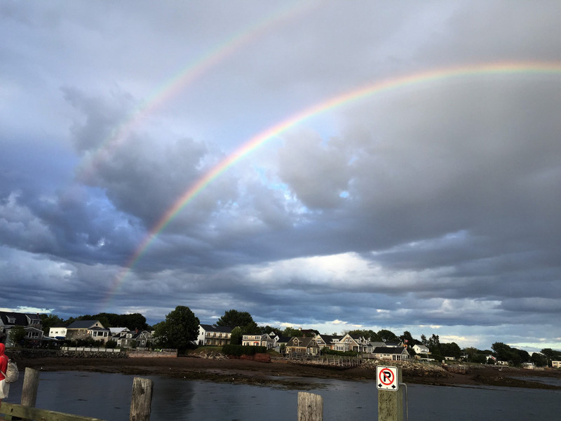 Double rainbow over St. Andrews