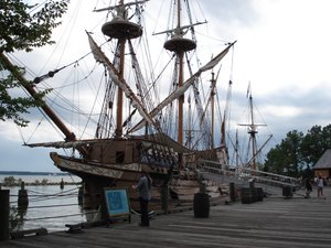 Replica of ships from 1607