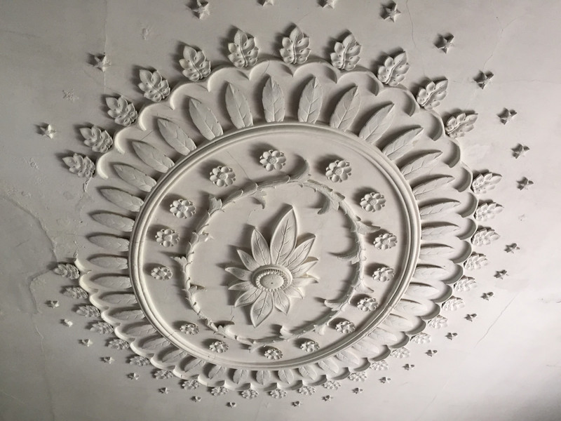 Drayton Hall Medalion Ceiling in Entrance Hall