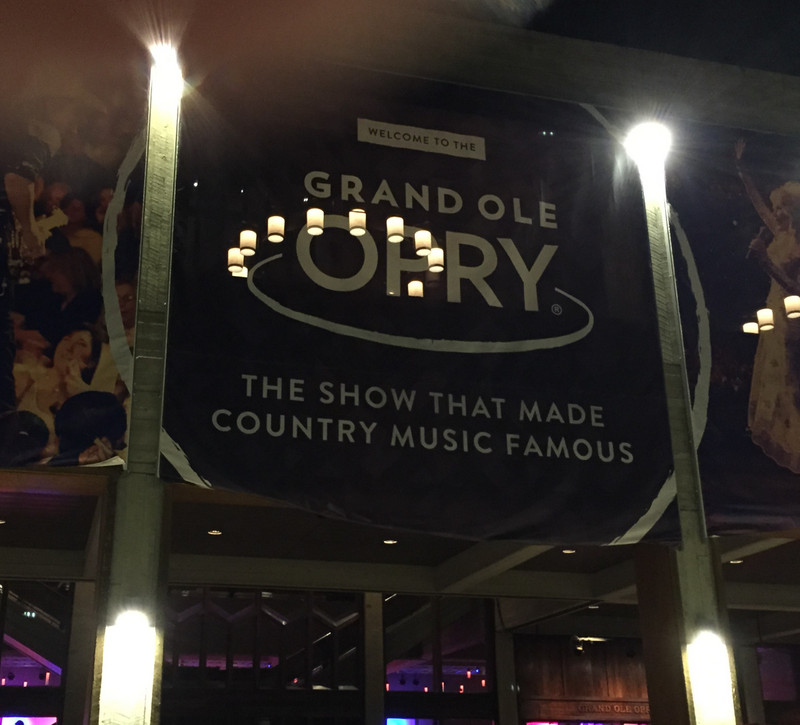 Opry sign at front