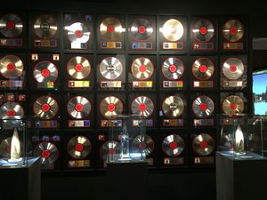Cash wall of records and awards