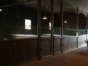 Inside stables