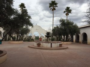 San Xavier del Bac Mission courtyard