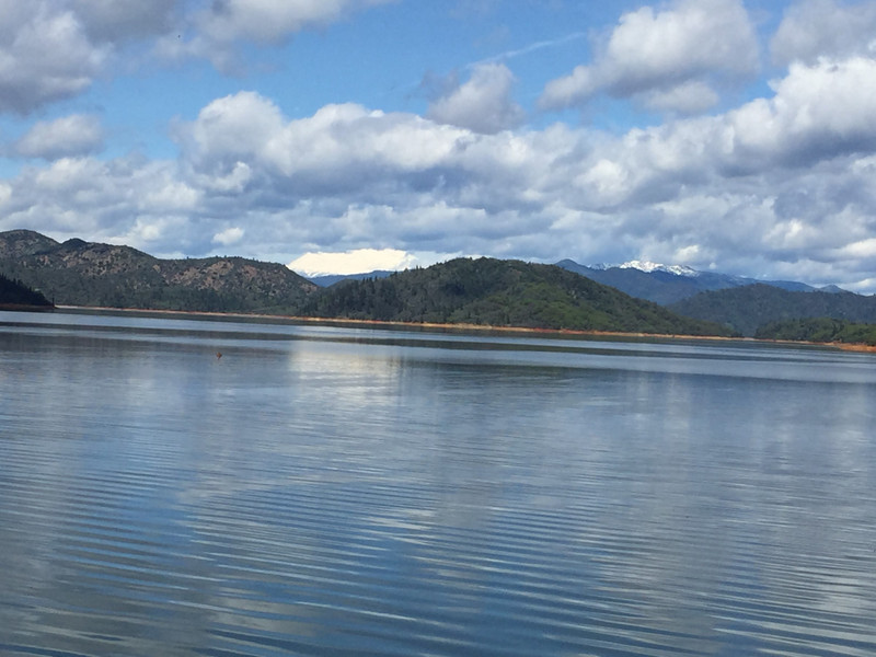 Shasta Lake and Mount Shasta in the distance
