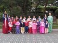 My class in traditional Korean dress