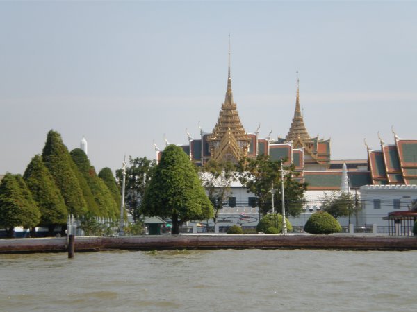 View of Wat Phra Kaew from the water taxi
