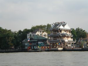 Water ferry ride down the Chao Phraya River