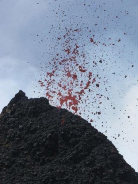 Pacaya Volcano in Action