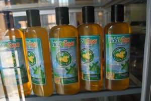 soy shampoo made by a farmer in Chimaltenango