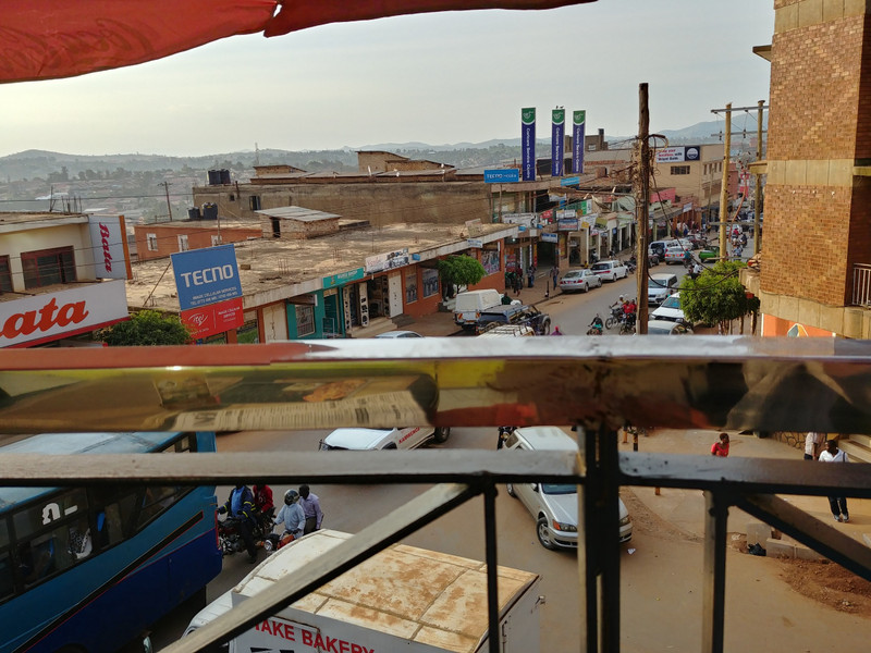 View from the new Cafe Havana in the centre of Mbarara Town
