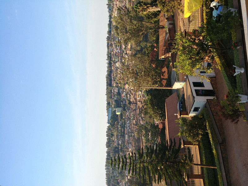 View from my hotel room in Rwanda