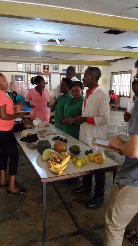 Food demo station at Day 2 of Ruharo Nutrition Camp