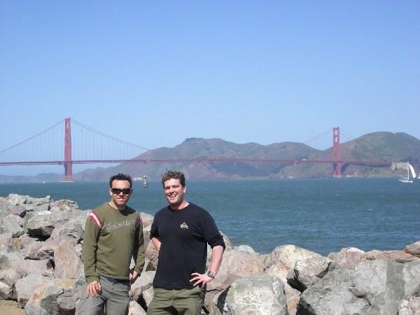 Jimmy & Paul and the Golden Gate :)