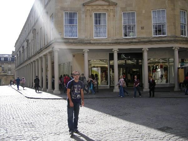Jimmy in the streets of Bath