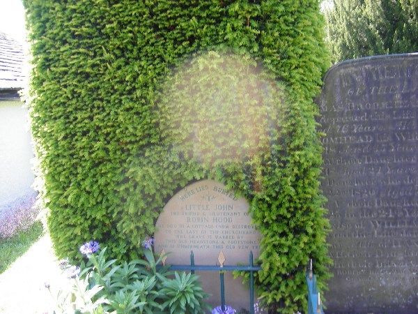 Little John's (from Robin Hood!!) grave in Hathersage, Derbyshire