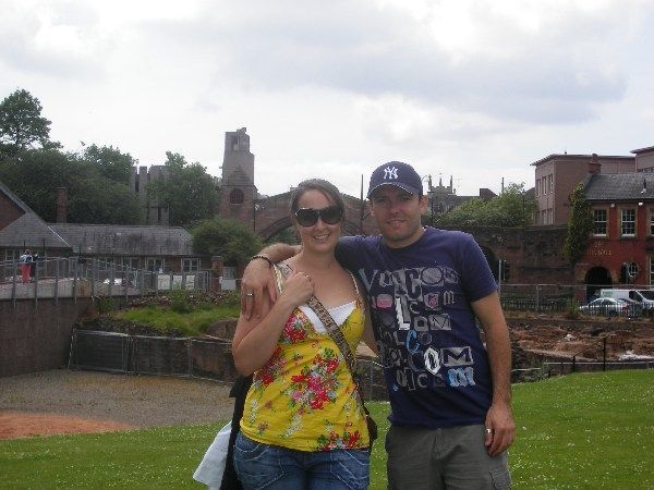 In the Roman Ampitheatre in Chester (still being excavated)