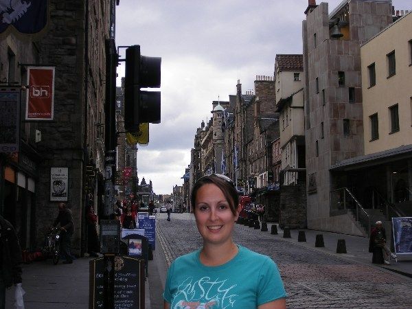 Walking the Royal Mile in the Old Town of Edinburgh