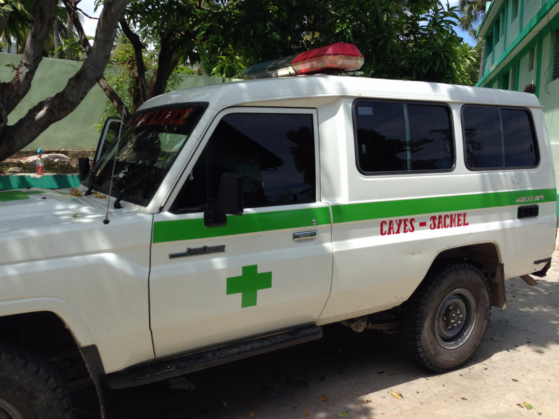 L'ambulance du SONU-B Cayes-Jacmel