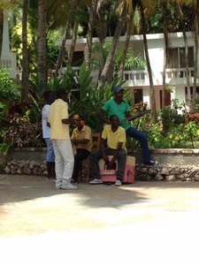 Groupe de musique haïtienne folklorique au Cyvadier