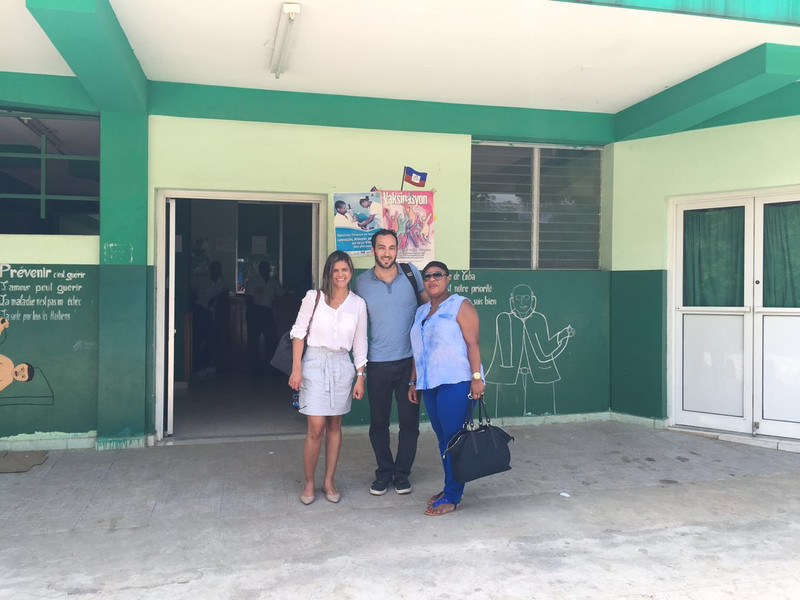 Centre de santé SONU-B Cayes-Jacmel, avec Islene et Rose-Francesse