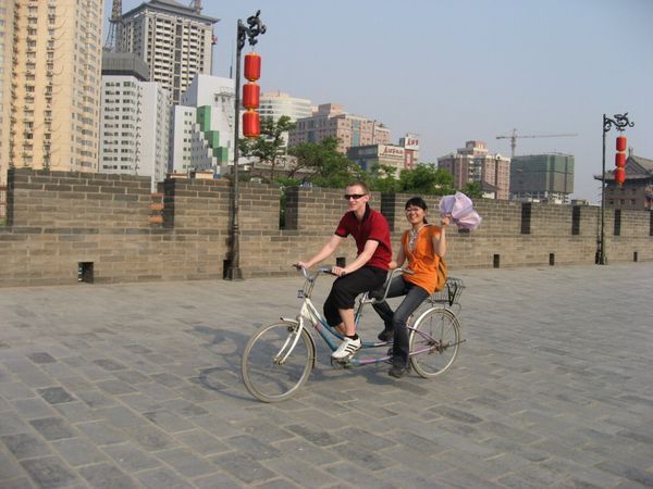 Fahrradtour auf der Stadtmauer