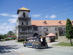 Baclayon Church and Jeepney