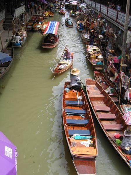 Looking Over the Floating Market