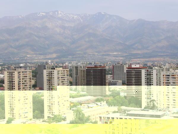 Andes behind Santiago