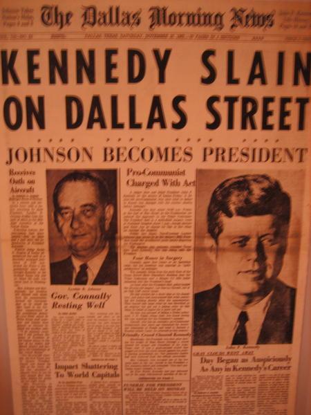 The news for November 22nd, 1963