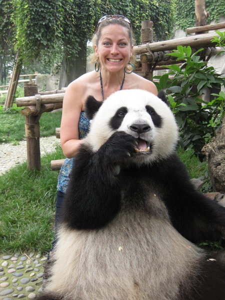 Fiona with Panda  : D