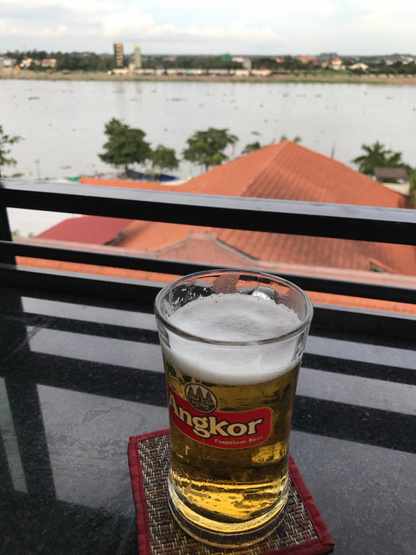 Beer on the rooftop bar