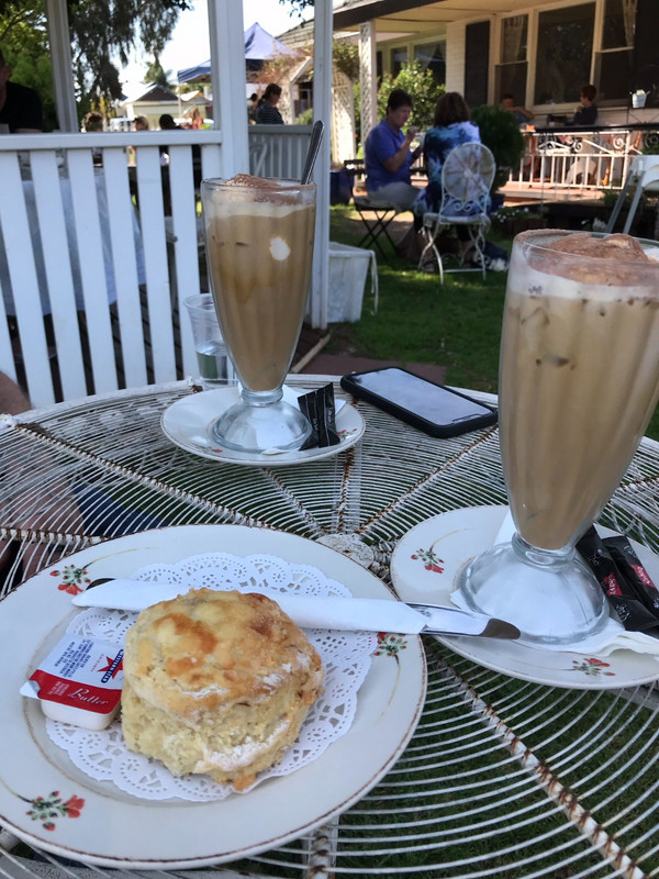 ice day coffee and scones 