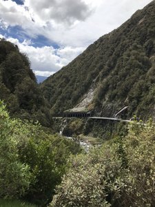 Road down the Otira Gorge